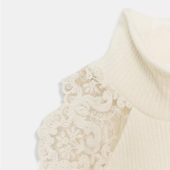 ZARA LACE RIB TOP - Picture 9 of 11